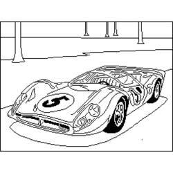 Dessin à colorier: Voiture sport / tuning (Transport) #147094 - Coloriages à Imprimer Gratuits