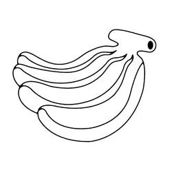 Coloriage Régime de bananes