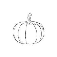 Dessin à colorier Citrouille (Alimentation et Nutrition) #166815, gratuit à imprimer