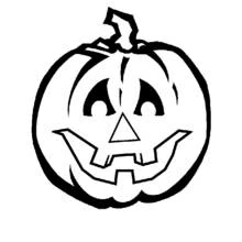 Coloriage Citrouille au visage sculpté d'Halloween