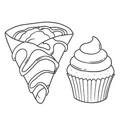Crepes - Coloriages gratuits à imprimer