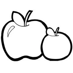 Pommes - Coloriages gratuits à imprimer