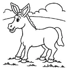 Âne - Coloriages gratuits à imprimer