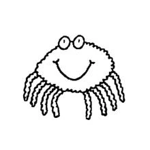 Coloriage Araignée au grand sourire