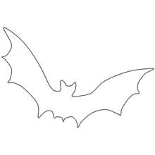 Coloriage Chauve-souris aux ailes déployées