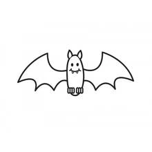 Coloriage Chauve-souris aux ailes déployées