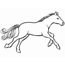 Coloriage Cheval au galop