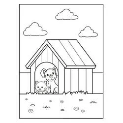 Chien et Chat - Coloriages gratuits à imprimer