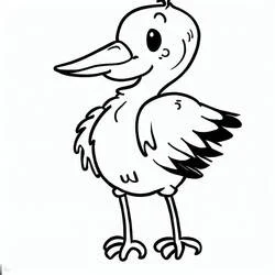Cigogne - Coloriages gratuits à imprimer