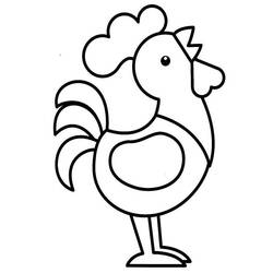 Coq - Coloriages gratuits à imprimer