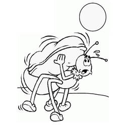 Coloriage Fourmi surprise par un ballon volant Coloriage Fourmi surprise par un ballon volant