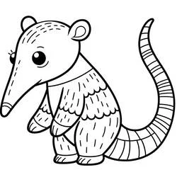 Fourmilier - Coloriages gratuits à imprimer