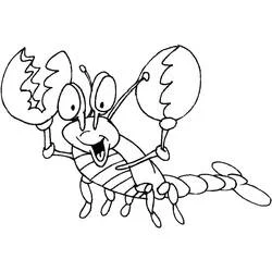 Coloriage Homard levant ses grosses pinces