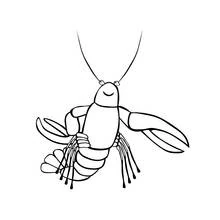 Coloriage Homard aux longues antennes et grosses pinces