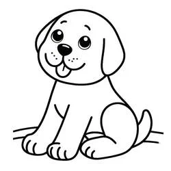 Labrador - Coloriages gratuits à imprimer