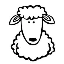 Coloriage Mouton avec une laine bouclée