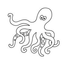 Pieuvre - Coloriages gratuits à imprimer