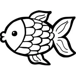 Poisson Rouge - Coloriages gratuits à imprimer