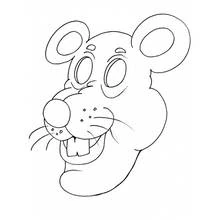 Coloriage Rat au museau rond et grandes dents