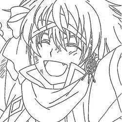 Coloriage Zeno en portrait rapproché avec bandeau