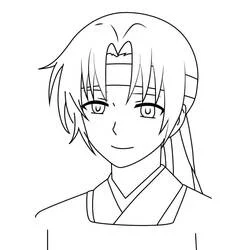 Coloriage Min-soo en portrait de Akatsuki no Yona