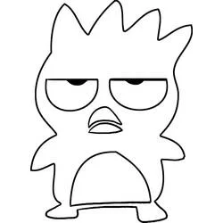 Coloriage Badtz Maru à l'air grognon