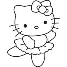 Coloriage Hello Kitty #36726 à imprimer et colorier