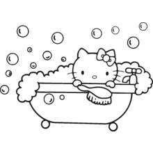 Coloriage Hello Kitty #36730 à imprimer et colorier