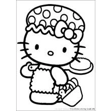 Coloriage Hello Kitty #36732 à imprimer et colorier