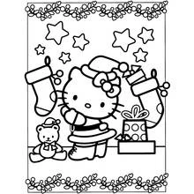 Coloriage Hello Kitty #36758 à imprimer et colorier