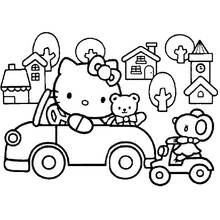 Coloriage Hello Kitty #36767 à imprimer et colorier