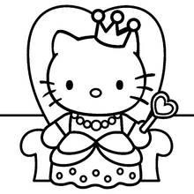 Coloriage Hello Kitty #36772 à imprimer et colorier