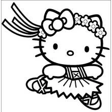Coloriage Hello Kitty #36779 à imprimer et colorier