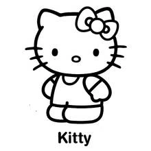 Coloriage Hello Kitty #36821 à imprimer et colorier