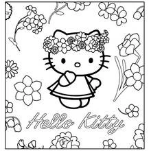 Coloriage Hello Kitty #36858 à imprimer et colorier