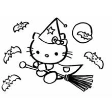 Coloriage Hello Kitty #36890 à imprimer et colorier