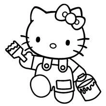 Coloriage Hello Kitty #36984 à imprimer et colorier