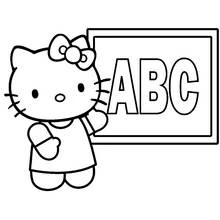 Coloriage Hello Kitty #37030 à imprimer et colorier