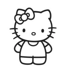 Coloriage Hello Kitty #37049 à imprimer et colorier
