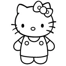 Coloriage Hello Kitty #37085 à imprimer et colorier