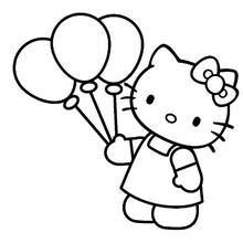 Coloriage Hello Kitty #37086 à imprimer et colorier
