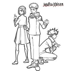 Page de coloriage Jujutsu Kaisen (Animé et Manga) #183220, gratuite à imprimer