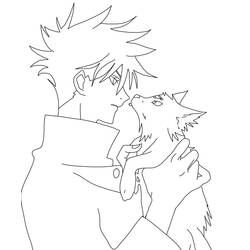 Coloriage gratuit Jujutsu Kaisen (Animé et Manga) #183230 à colorier aux crayons