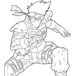 Kakashi  - Coloriages gratuits à imprimer