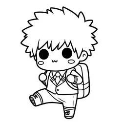 Katsuki Bakugo - Coloriages gratuits à imprimer