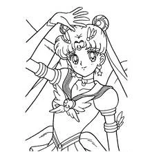 Illustration au trait Mangas (Animé et Manga) #42555 prête à colorier