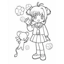 Illustration au trait Mangas (Animé et Manga) #42582 prête à colorier
