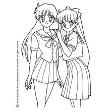 Illustration au trait Mangas (Animé et Manga) #42678 prête à colorier