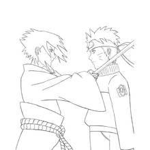 Illustration au trait Mangas (Animé et Manga) #42988 prête à colorier