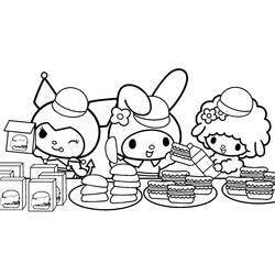 My Melody - Coloriages gratuits à imprimer